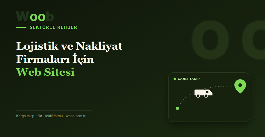 Lojistik ve Nakliyat Firmaları İçin Web Sitesi