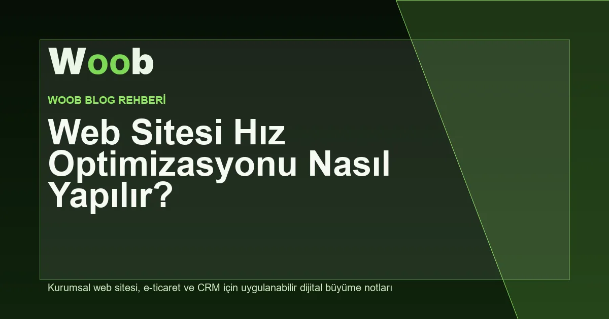 Web Sitesi Hız Optimizasyonu Nasıl Yapılır?