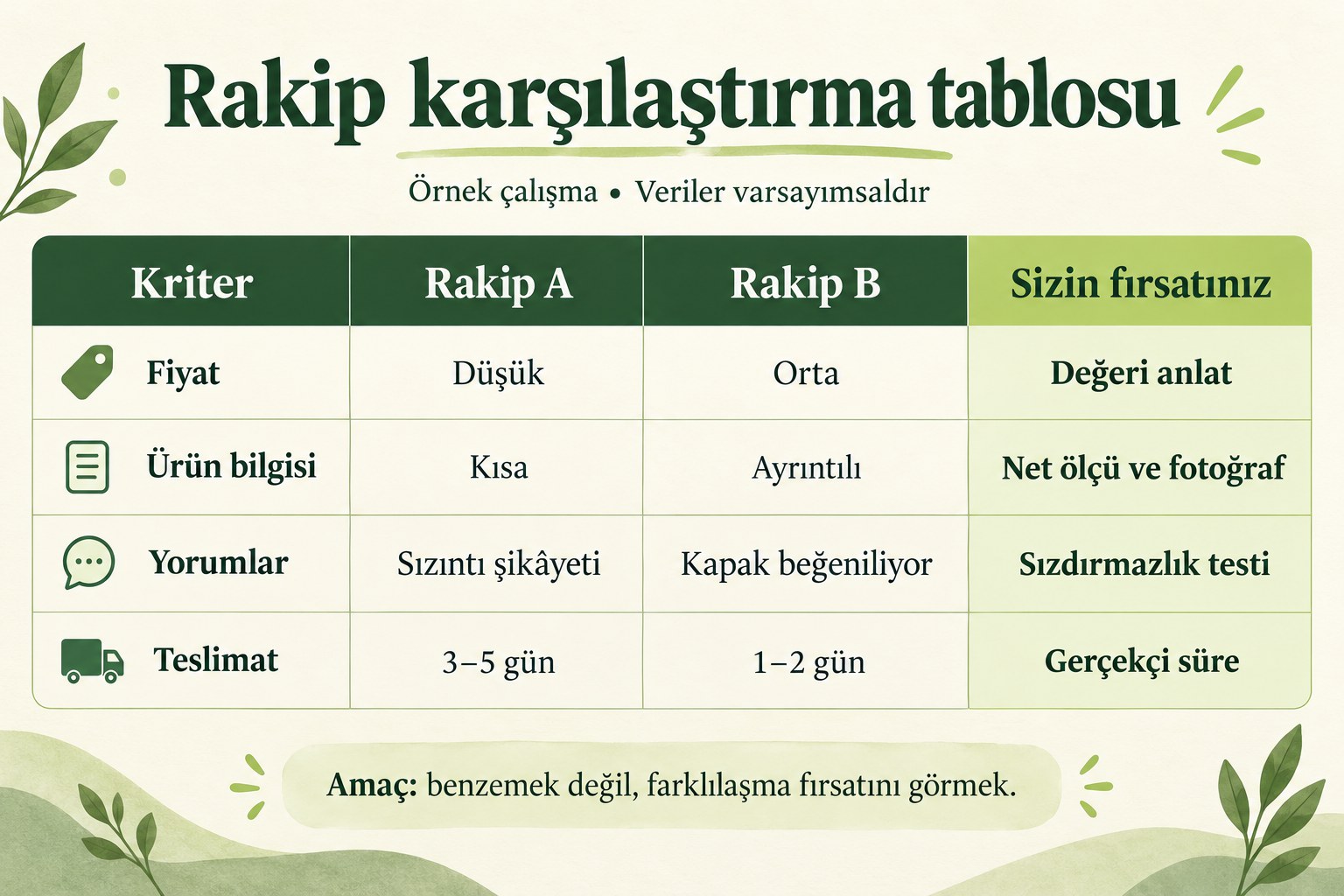 Hedef Kitle ve Rakip Analizi: Ücretsiz Araçlarla Adım Adım Nasıl Yapılır? (2026)